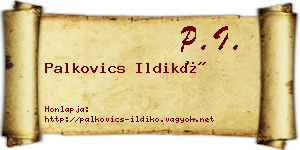 Palkovics Ildikó névjegykártya